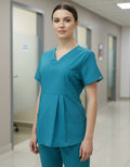 Scrub Quirúrgico de Maternidad  Modelo Dulce espera. tallas XS a 5XL Turquesa