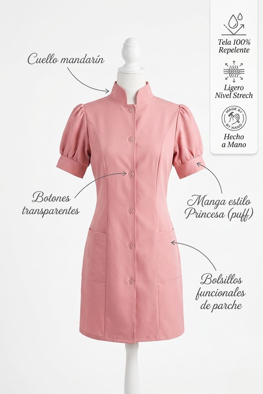 Elegancia y Estilo Profesional: Bata Princesa